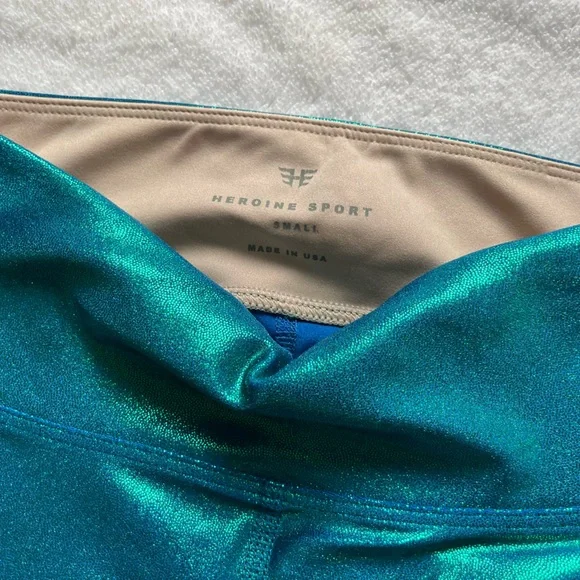 Heroine Sport Blue Leggings Athletic Wear - Picture 2 of 3